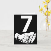 Funny Six Seven Gen Alpha Slang Meme 6 7 Matching Kaart (Gele Bloem)