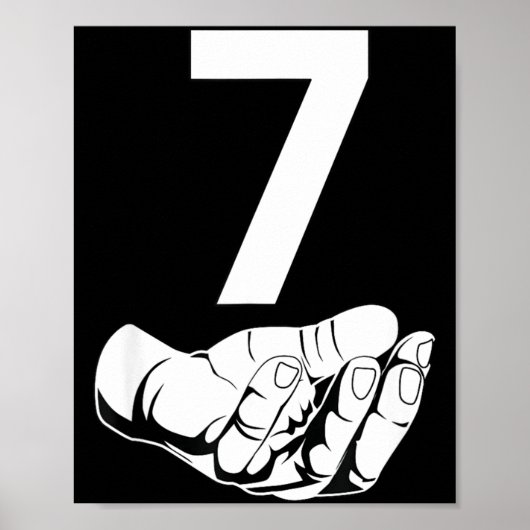 Funny Six Seven Gen Alpha Slang Meme 6 7 Matching  Poster (Voorkant)