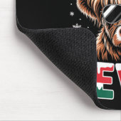 Funny Six Seven Highland Cow Christmas 67 Cool Xma Muismat (Hoek)