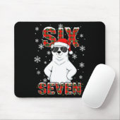 Funny Six Seven Lar Bear Christmas 67 Santa Hat Wi Muismat (Met muis)