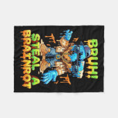 Funny Six Seven Meme - Bruh Steal A Brainrot - Fun Fleece Deken (Voorkant (Horizontaal))
