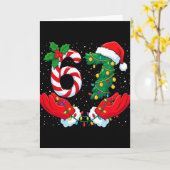 Funny Six Seven Meme Christmas 67 Xmas Men Women K Kaart (Gele Bloem)