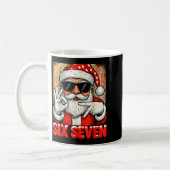 Funny Six Seven Meme Christmas Cool Santa Saying 6 Koffiemok (Links)