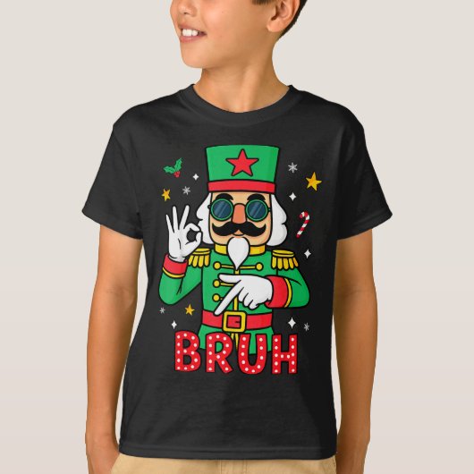 Funny Six Seven Meme Christmas Nutcracker Bruh Men T-shirt (Voorkant)