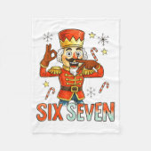 Funny Six Seven Meme Christmas Nutcracker Men Wome Fleece Deken (Voorkant)
