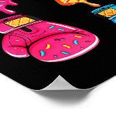 Funny Six Seven Meme Ice Cream Drip 67 Boxing  Poster (Hoek)