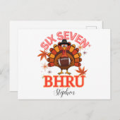 Funny Six Seven Meme Turkey Bruh,Postcard Briefkaart (Voorkant / Achterkant)
