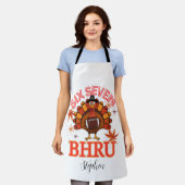 Funny Six Seven Meme Turkey Bruh,Postcard Schort (Gedragen)