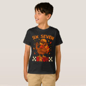 Funny Six Seven Meme Turkey Kids Bruh, 67 Thanksgi T-shirt (Voorkant volledig)