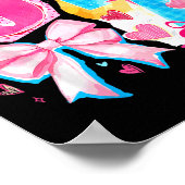 Funny Six Seven Valentine Coquette Bow Preppy Hear Poster (Hoek)
