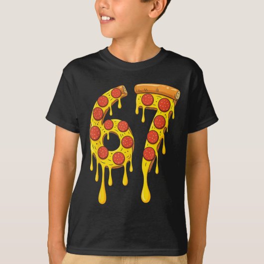 Funny Six Seven Zza 67 Number T-shirt (Voorkant)