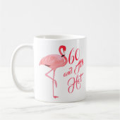 Funny Sixtieth 60th Birthday Flamingo Humor Koffiemok (Links)