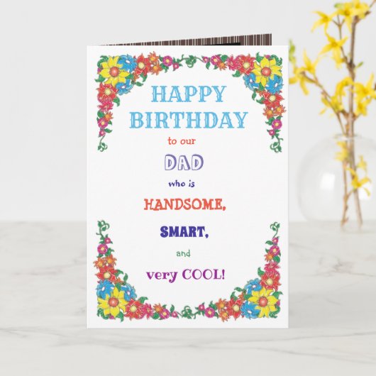 Funny Sjabloon voor Birthday (Gele Bloem)