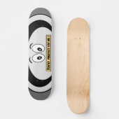 Funny Skateboard, Grey, Perfect, Cartoon, Humor Persoonlijk Skateboard (Voorkant)