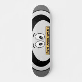 Funny Skateboard, Grey, Perfect, Cartoon, Humor Persoonlijk Skateboard (Voorkant)