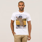 Funny Skateboarding Cat t-shirt (Voorkant volledig)