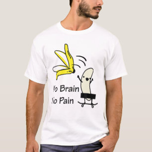 Funny Skateboarding Censored Banana Vegan Skater T-shirt