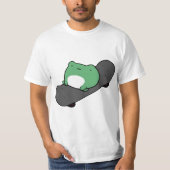 Funny Skateboarding Frog T-shirt (Voorkant)