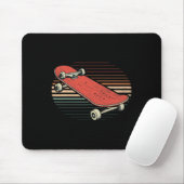 Funny Skateboarding Longboard Performing Tricks Sk Muismat (Met muis)