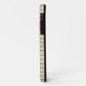 Funny Skelet en rood hart Case-Mate iPhone Case (Achterkant/links)