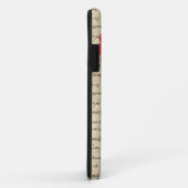 Funny Skelet en rood hart Case-Mate iPhone Case (Achterkant/rechts)