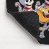 Funny Skeleton Band Christmas & New Year – 3D Cart Muismat (Hoek)