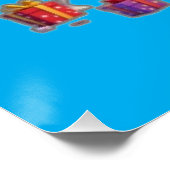 Funny Skeleton Band Christmas & New Year – 3D Cart Perfect Poster (Hoek)