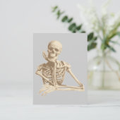 Funny Skeleton Briefkaart (Staand voorkant)