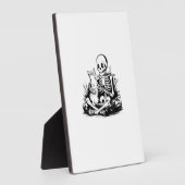 Funny Skeleton Cat Skull Kitty Cute Cat Goth Hallo Fotoplaat (Zijkant)