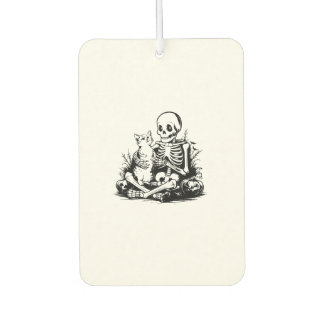 Funny Skeleton Cat Skull Kitty Cute Cat Goth Hallo Luchtverfrisser