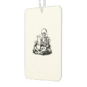 Funny Skeleton Cat Skull Kitty Cute Cat Goth Hallo Luchtverfrisser (Links)
