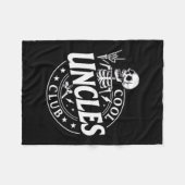 Funny Skeleton Cool Uncles Club New Uncle Men Fleece Deken (Voorkant (Horizontaal))