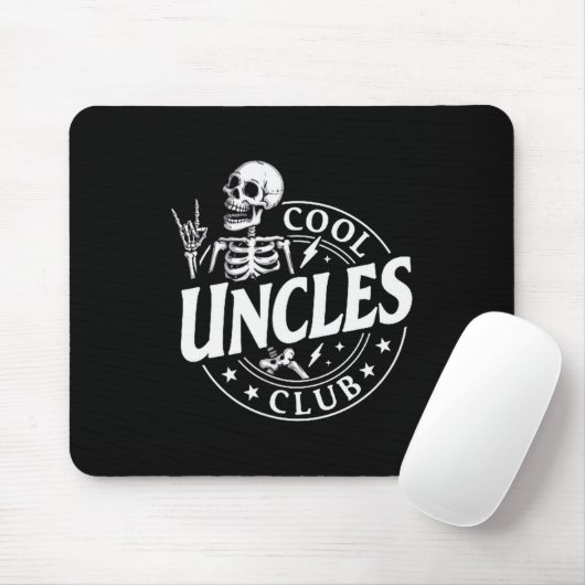 Funny Skeleton Cool Uncles Club New Uncle Men Muismat (Met muis)