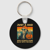 Funny Skeleton Dad Quote Retro Gift For Father’s D Sleutelhanger (Voorkant)