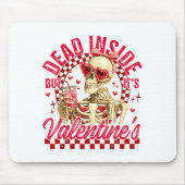 Funny Skeleton Dead Inside But It's Valentine's Da Muismat (Voorkant)