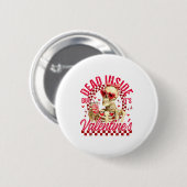 Funny Skeleton Dead Inside But It's Valentine's Da Ronde Button 5,7 Cm (Voorkant /achterkant)