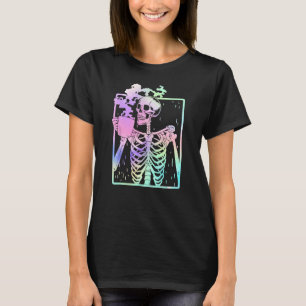 Funny Skeleton Drink Koffie Cafeïne Koffie B T-shirt