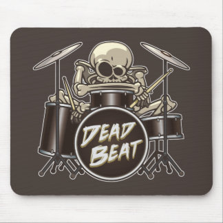 Funny Skeleton Drummer Muismat