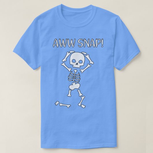 funny skeleton - funny text - spooky - meme - hall t-shirt (Design voorkant)