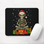 Funny Skeleton Game Controller Xmas Lights Men Wom Muismat (Met muis)
