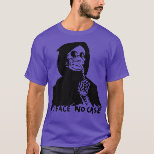Funny Skeleton geen gezicht Hoesje Halloween Socia T-shirt