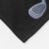 Funny Skeleton Golf Player Golfer Men Dad Hallowee Fleece Deken (Hoek)