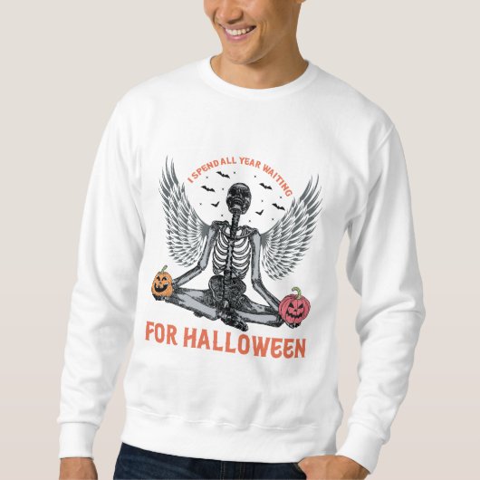 Funny Skeleton Halloween - Aftellen naar Halloween Trui (Voorkant)