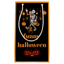 Funny Skeleton Halloween Klein Cadeauzakje