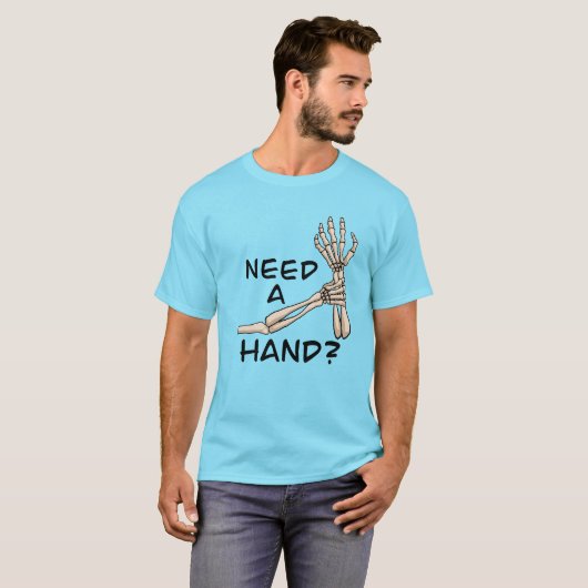 Funny Skeleton Hands T-shirt (Voorkant volledig)