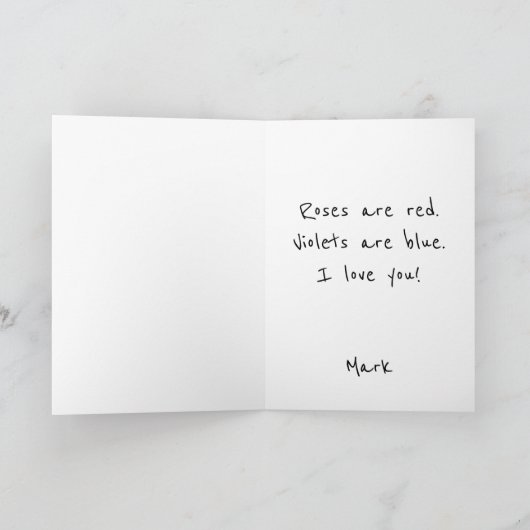 Funny Skeleton Heart Love Feestdagen Kaart (Binnen)