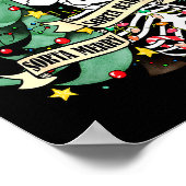 Funny Skeleton Hot Cocoa Sorta Merry Sorta Y Soky  Poster (Hoek)