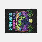 Funny Skeleton Ice Cream Hot Ghoul Summer Summerwe Fleece Deken (Voorkant (Horizontaal))