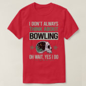 Funny Skeleton Ja, ik doe Bowling T-shirt (Design voorkant)
