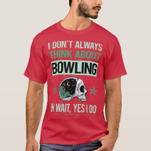 Funny Skeleton Ja, ik doe Bowling T-shirt